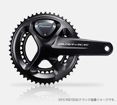 【大特価国産】FX680 パイオニア Pioneer SGY-PM910ZR デュラエース Dura-Ace FC-9000 パワーメーター クランクセット 52-36T 175mm 右側計測 クランク